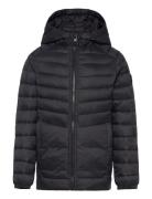 Jack & J S Jjesprint Puffer Hood Noos Jnr Svart