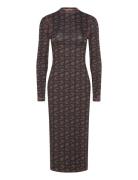 Pullover Long Sleeve Midi Dress, 22 Knälång Klänning Brown STINE GOYA