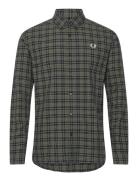 Fred Perry Tartan Oxford Shirt Grön