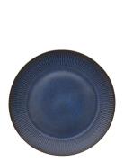 Aida Relief St Ware Dinner Plate Blue 4 Pcs. 27 Cm. Brown Box Blå