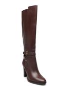 Lauren Ralph Lauren Manchester Burnished Leather Tall Boot Brun