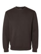 Selected Homme Slhemanuel Soft Crew Neck Sweat Noos Brun