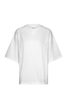 Drew - Heavy Jersey Rd Tops T-shirts & Tops Short-sleeved White Day Bi...