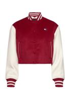 Tjw Crp Varsity Jacket Bomberjacka Red Tommy Jeans