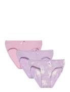 Nmfbriefs 3P Pastel Lilac Horse Noos Night & Underwear Underwear Panti...