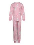 Two Piece Pyjamas Pink Lama Pyjamas Set Pink Geggamoja