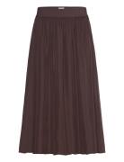 sz Skirt Knälång Kjol Brown Saint Tropez