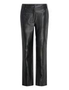 Crocobbdagga Pants Bottoms Trousers Leather Leggings-Byxor Black Bruun...