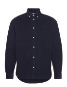 Les Deux Kristian Corduroy Shirt Marinblå