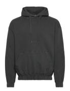 Rrandy Sweat Hood Over D Fit Tops Sweat-shirts & Hoodies Hoodies Black...