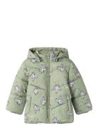 Nmfmay Puffer Jacket Aop Fodrad Jacka Green Name It