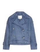 Short Denim Trench Jeansjacka Denimjacka Blue Tom Tailor