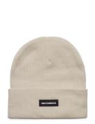 New Balance Linear Knit Cuffed Beanie Beige