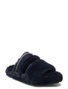 Tommy Hilfiger Hilfiger Fur Basics Slipper Marinblå