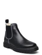 Booties - Flat - With Elastic Vinterkängor Med Kardborreband Black ANG...