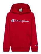 Hooded Sweatshirt Tops Sweat-shirts & Hoodies Hoodies Red Champion