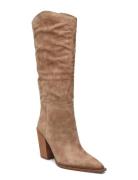 Bronty Boots Höga Stövlar Beige Steve Madden