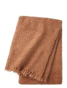 Boucle Throw Home Textiles Cushions & Blankets Blankets & Throws Brown...