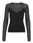 Sameagz Ls Blouse Tops T-shirts & Tops Long-sleeved Black Gestuz