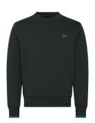 Fred Perry Crew Neck Sweatshirt Grön