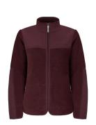 Röhnisch Phoebe Pile Jacket Burgundy