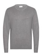 Lindbergh Melange Round Neck Knit Grå