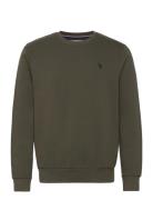 Adler Sweat O-Neck Tops Sweat-shirts & Hoodies Sweat-shirts Khaki Gree...