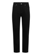 Cotton Five Pocket Jas Pant Bottoms Jeans Regular Black Mads Nørgaard