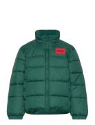 Puffer Jacket Fodrad Jacka Green Hugo Kids