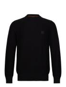 Anion_S Tops Knitwear Round Necks Black BOSS