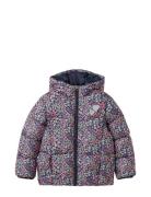 All Over Printed Puffer Jacket Fodrad Jacka Purple Tom Tailor