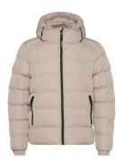 Hooded Sports Puffer Jacket Fodrad Jacka Beige Superdry