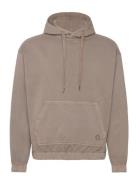 Rrandy Sweat Hood Over D Fit Tops Sweat-shirts & Hoodies Hoodies Brown...