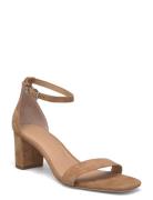 Lauren Ralph Lauren Logan Suede Sandal Beige