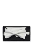 Polyester Bow Tie Fluga White Lindbergh Black