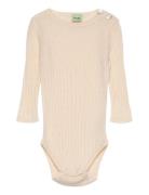 FUB Baby Rib Cardigan Beige