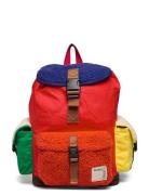 Sheepskin Color Block Backpack Ryggsäck Väska Red Bobo Choses