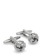 Cufflinks Manschettknappar Silver Lindbergh Black