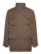 Padded Flannel Field Jacket Fodrad Jacka Brown GANT