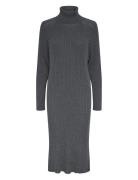 YAS Yasmavi Knit Midi Rollneck Dress S. Noos Grå