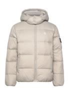 Essentials Down Jacket Fodrad Jacka Beige Calvin Klein Jeans