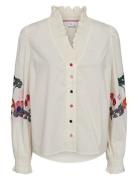 Nujasmine Shirt Tops Shirts Long-sleeved Cream Nümph