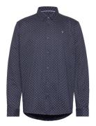 Clean Cut Copenhagen Valencia Stretch Aop Shirt Ls Blå