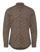 Scotch & Soda Ditsy Aop Shirt Brun