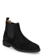 Slhjoseph Suede Chelsea Boot Stövletter Chelsea Boot Black Selected Ho...