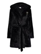 Hooded Robe Morgonrock Black Juicy Couture