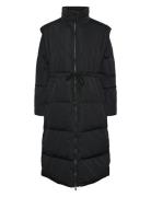 Yasracca Long Down Coat S. Fodrad Rock Black YAS