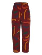 Bobo Choses Brushstrokes Printed Cocoon Pants Burgundy