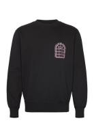 Edwin Sake And Roses Sweat-Black Svart