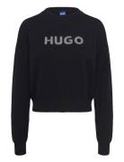 Slogerix_B Tops Knitwear Jumpers Black HUGO BLUE